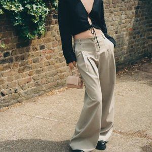 Amadi Pleated Wide-Leg Pants - Anthropologie